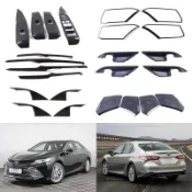 適用豐田 TOYOTA 18 款 Camry 專用車窗升降開關飾蓋 車門喇叭飾蓋 內把手飾貼 四門車內內裝防刮升級改裝配