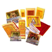 金昱科技居家生活館 【金發財金紙-超強執行力版】簡單玉帝令土地公+五路財神含發財錢-1入組(金紙)