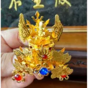 【靜福緣】精品合金製『迷你元帥帽』2寸頭圍迷你神帽 3寸6神尊戴武財神田都元帥刑府王爺封府王爺趙府王爺