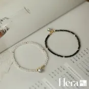 【HERA 赫拉】情侶黑尖晶石+白水晶拉長石手鍊 H115010703