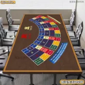 台灣出貨🔥百家樂桌墊加厚隔音遊戲桌墊家用撲克對子檯布遊戲桌布桌遊專用墊圓形百家樂桌布 比賽專用摜蛋桌墊 高端德州撲克桌