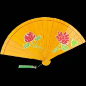 【鬼滅之刃童磨cos】金屬扇子 蓮花摺扇 金色摺扇 不鏽鋼鐵扇 cosplay 折扇 鬼滅之刃 扇子