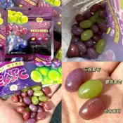 💕台灣熱賣💕糖果 脆皮軟糖 糖果 日本代購 Kasugai 春日井 濃鬱桃子 葡萄 熱帶果味   YV0W