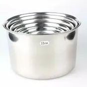 協貿國際日用品生活4館 DIY烘焙 直身打蛋盆 優質不銹鋼 調料缸盅 16/18/20/22/24/26CM