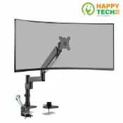 【HappyTech】T72-C012UP 鋁合金17-42吋 懸浮螢幕 大承重氣壓式 桌上型 電腦螢幕支架 夾鎖桌2用