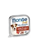 【福爾摩沙寵物精品】Monge 瑪恩吉 倍愛滿滿蔬果 羊肉+蘋果 主食犬餐盒 狗餐盒 狗餐包 狗罐頭