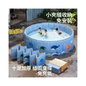 (店+)游泳池家用兒童打氣防水布戲水池可摺疊加高巨大號戶外泳池水池