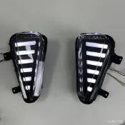 【一個價格】 適用於21款豐田innova日行燈 前霧燈改裝LED日間行車燈 流水轉嚮