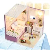 袖珍屋 中型或小型小屋 M008 巴特羅之家 材料包 (附防塵罩)