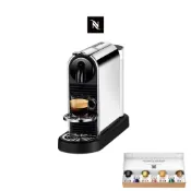 【Nespresso】 CitiZ Platinum(不鏽鋼金屬色) 膠囊咖啡機/贈咖啡組