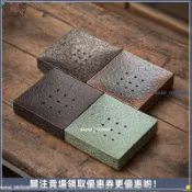 【窯變鎏金儲水設計】汝窯茶壺 泡茶盤 壺承 茶盤 茶海 乾泡台 日式復古茶承 紫砂茶壺底座 茶具配件 茶道用具 小茶盤