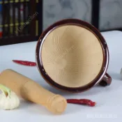 熱賣 家用款式擂缽 辣椒皮蛋老式加厚粗陶瓷研磨碗擂茶缽蒜臼子搗蒜泥神器