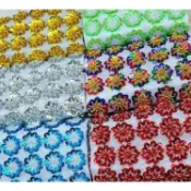 【非織不可】亮片花 舞蹈頭飾片花(M020) 演出服裝 手工珠片花 阿美族 DIY配件 亮片花朵 原住民材料