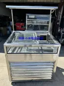 **福康冷凍餐飲設備** 中古 雙機組落地型玻璃冷藏展示櫃/下面冷凍/滷味/鹹水雞/燒烤/冷藏展示櫃