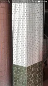 ＊長安建材行＊817牙白交丁馬賽克(售完) 老磁磚 + 仿綠色小口磚馬賽克 老屋翻修 砍掉重練