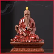 現💖滿額免運🔥 中式陶瓷太上老君道家三清祖師神像道德天尊雕像家用桌面供奉擺件