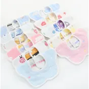 (店+)【JoyBaby】吸水圍兜 六層紗布圍兜 360度雙面防髒圍兜(花邊圍兜)