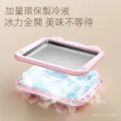 🧊炎炎夏日必備好物🧊刨冰機 炒冰機 冰沙機 雪泥機 三個小廚水果痠奶炒冰盤兒童自製DIY雪糕機冰淇淋機不銹鋼冷凍炒 1E