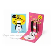 PEANUTS 史努比 生日卡片 立體卡片 卡片 立體 長耳朵 立體拉耳 拉耳朵 SNOOPY CR NI