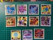 遊戲王 1998 絕版 貼紙  天田 初代卡通貼紙卡 套組2