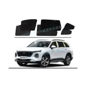 (店+)現代 SantaFe遮陽簾 磁吸遮陽擋 車窗簾 防蚊蟲  13-25款SantaFe適用遮陽簾 磁吸防蚊網紗 側窗簾防曬隔熱