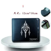 最終幻想 黑色 皮製短夾 長夾 錢包 皮夾 皮包 零錢包 太空戰士/FINAL FANTASY XIII/太13/破壞劍/安吉爾休雷/菲爾/雷光
