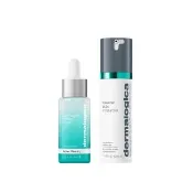 【dermalogica 德卡】煥顏淨透抗痘雙星組(水凝乳50ml+精華液30ml)水楊酸