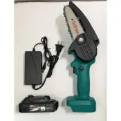 (店+)鋰電電鏈鋸 JJ(牧田款) 21V 4吋 2.0AH 單電池 經典綠色款 單手鋰電鏈鋸/充電式無繩迷你電鏈鋸/園林伐木鋸