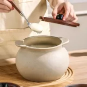 豬油罐 油罐 儲油罐 耐高溫豬油罐 葷油專用罐 廚房油罐 復古粗陶豬油罐簡約耐高溫陶瓷儲油罐葷油罐廚房專用調料罐香料罐