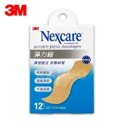 康諾健康生活館 OK繃【3M】Nexcare 彈力繃 12片裝(2.5x7.2公分) 繃帶