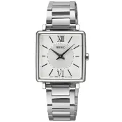 大高雄鐘錶城 seiko SK037 精工錶 4N30-00N0S/SWR083P1 人氣經典時尚錶款方形女錶 銀 25.1mm｜樂天領券現折★全館特惠中★指定刷卡回饋10%