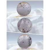 Sweet heart 田芯國際精品 Sweet Heart 田芯精品精選❤️天然特殊稀有礦 紫蘭花 金字塔紫水晶🔮水晶球 清透紫塔山共生黑碧璽水晶球