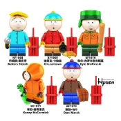 【金孫積木】南方公園 南方四賤客 South Park 阿尼 屎蛋 凱子公仔 可動 人偶  相容樂高 積木