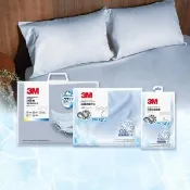 【3M】涼感防蹣床包枕套組-雙人+雙人涼夏被四件組
