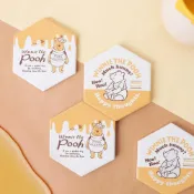 (店+)【Norns】迪士尼小熊維尼蜂巢造型杯墊 - Winnie the Pooh 吸水墊