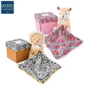盒裝【Doudou】布偶安撫巾-珍愛寶貝、睡衣派對、瑞奇好朋友、經典邦邦兔、花園系列、方型、奶嘴安撫巾、花型、翻包布偶