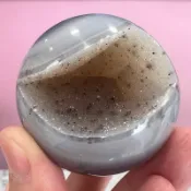 🔮秘密水晶進化所 B0026 異界光芒 開口 天然 拋光 水晶球 黑碧璽 紫水晶 招財 保護 瑪瑙 玉石 晶礦