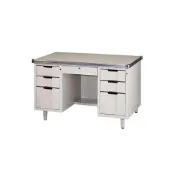 (店+)【專業傢俱】鐵桌4尺&4.5尺半港桌[附玻璃]/鋼製/鐵櫃/辦公桌/書桌/另有4.5尺/全新