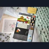 和風系列-日本結紗棉布京都風情拉鍊書衣-布書套-布書衣可適用A5