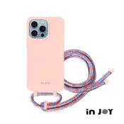 INJOY｜iPhone 17/16/15/14/SE3 可拆式 Urban Colourful 知性粉 背繩防摔手機殼