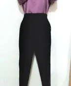 二手　黑色毛料長褲　【服飾專區】☆流星百寶屋☆