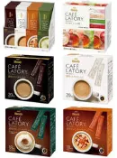 [現貨]日本代購 AGF CAFE LATORY濃厚牛奶咖啡拿鐵 苦味拿鐵 焦糖瑪奇朵 卡布奇諾 芳醇綜合水果茶 奶泡