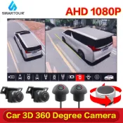 安卓機4K 3D 360環景系統鏡頭ahd 1080p高清倒車鏡頭安卓機環景360度環景鏡頭