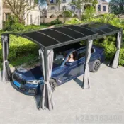 【可貨到付款】移動車庫 車棚停車棚 家用遮雨棚帳篷 別墅庭院戶外 可伸縮式雨棚遮陽棚