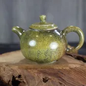 【秋冬好禮】190ml 柴燒天目釉 手拉坯茶壺 鶯歌名家葉敏祥手作
