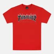 Thrasher Flame Logo - Red (M) T恤 #4