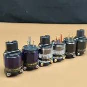 詢價古河FI-11 電源插頭尾hifi美標國標 發燒音響功放CD鍍金鍍銠紫銅電源線接頭  Audio級 電源插頭Cupr