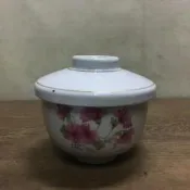 WH12352【四十八號老倉庫】全新 早期 台灣 伍豐 杜鵑花 茶杯 蓋杯 茶碗 250cc 1蓋杯價【懷舊收藏擺飾道具
