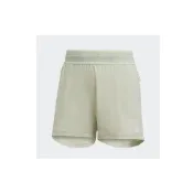 (店+)【adidas 愛迪達】ADIDAS HEAT.RDY HK4712 淺綠 訓練短褲 運動 透氣 拉鍊口袋 反光 女款