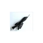 (店+)開關線｜【黑馬燈城】｜110V/電源線/扁插/檯燈線/附開關/3米/5米/220V/插頭電線【A560】